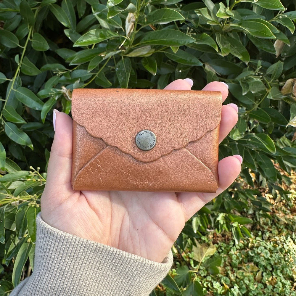 BNNU: Mini Daisy Wallet in Havana (Portland Leather Goods)